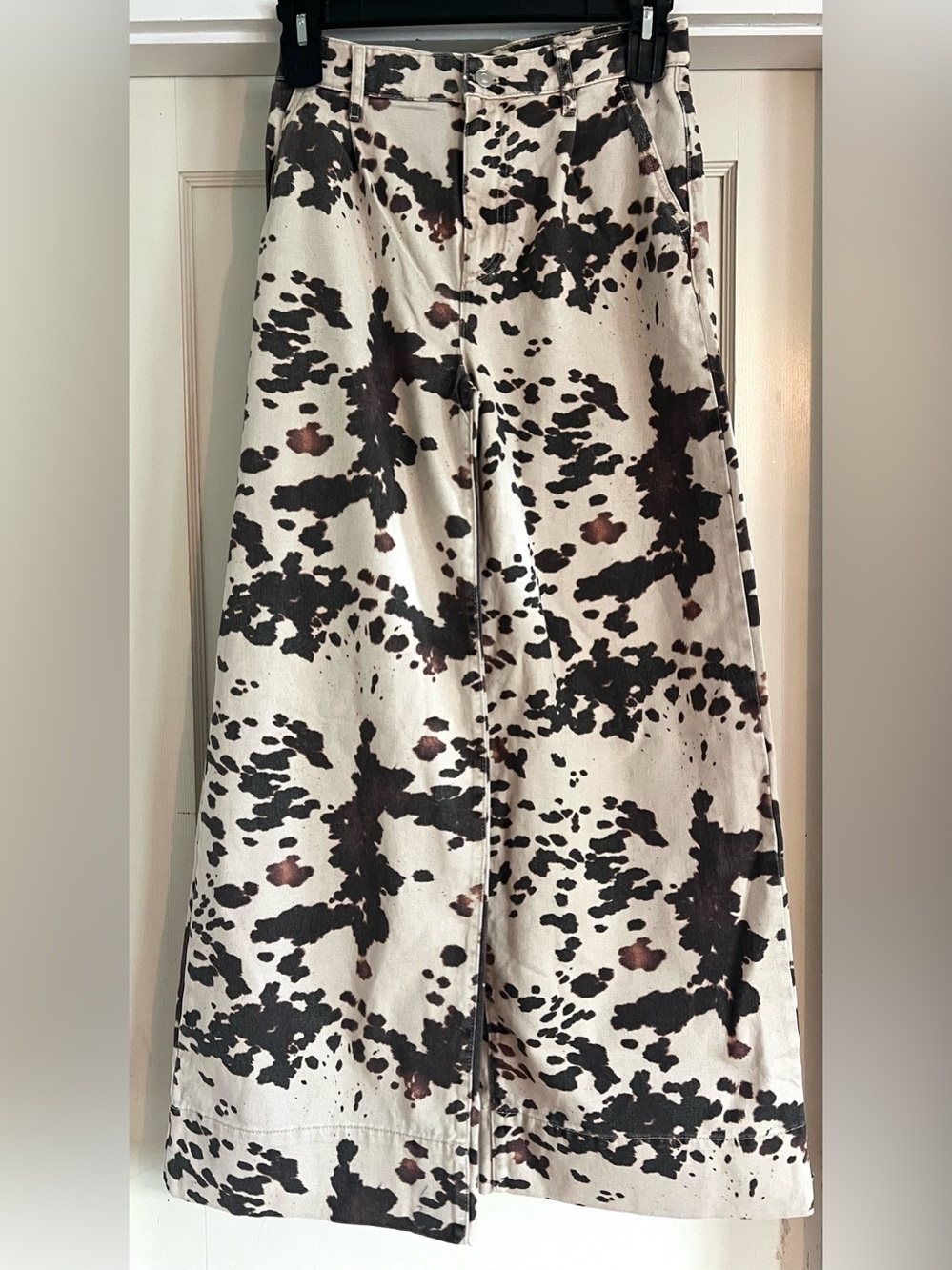 Leon Double Hem High-Rise Wide-Leg Cuffed Jeans by Pilcro Size 25 - Picture 2 of 15